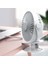 Çok Işlevli Kırpılmış Fan 360° Dönüş 3 Hızlı Rüzgar USB Masaüstü Fan Taşınabilir Sessiz Klima Yatak Odası Ofis-C (Yurt Dışından) 5