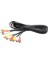 Ses Video Av Adaptör Kablosu Tv DVD Oynatıcı Video Ayırıcı Hd-Tv Rca Kablosu 3 Rca 6 Rca Erkek Dişi Fiş Ayırıcı (Yurt Dışından) 3
