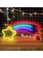 Neon Burcu LED Işık, Meteor Şekilli Neon Işık, Düğün / Doğum Günü ve Çocuk Odası Duvar Dekoru Için Akrilik Burcu LED Işıklar (Yurt Dışından) 3