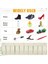 2 Adet Rv Shoebag Rv Ayakkabı Depolama Organizatör 44.1 Inç Asılı Shoebag Başucu Saklama Çantası ile 10 Ayakkabı Oyuncak Aracı B (Yurt Dışından) 3