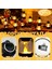 24 Adet Siyah Elektronik Mum Fener Işığı Alevsiz LED Gaz Lambası Mini Mum Işığı Asılı Fener Noel (Yurt Dışından) 4