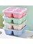 Atıştırmalık Kapları Yeniden Kullanılabilir 4 Bölünmüş Bölmeli Bento Snack Box Atıştırmalıklar, Meyveler, Kuruyemişler, Şekerler Içeren Yemek Hazırlama Kapları (Yurt Dışından) 2