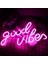 Iyi Vibes Neon Burcu Düğün Duvar Asılı USB LED Neon Işıklı Tabelalar LED Gece Işıkları Yatak Odası Dekorasyon Odaları Dekor Için (Yurt Dışından) 2