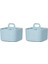 2pcs Caddys Organizatör, Saplı Istiflenebilir Plastik Caddy'ler, Masa Caddy'leri, Sanat Organizatörleri ve Depolama, Makyaj Caddy'leri Mavi (Yurt Dışından) 1
