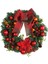 Kırmızı Yay Noel Topu Çelenk Noel Çelenk Alışveriş Merkezi Penceresi Noel Dekorasyon Kolye (Yurt Dışından) 1