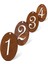 4pcs Noel Pas Numarası Dekoratif Çelenk, Sıkıntılı Metal, Noel Yuvarlak (Yurt Dışından) 1