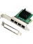 Rj-45 4 Bağlantı Noktalı Ethernet Sunucu Adaptörü Gigabit Ağ Kartı Pcı-E X1 Arayüzü (Yurt Dışından) 4