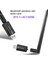 Yüksek Hızlı 1300 Mbps Wifi Kablosuz Ağ Kartı Usb3.0 Bluetooth5.1 Alıcı 2.4g 5 Ghz Çift Bantlı Kablosuz Alıcı Pc Için (Yurt Dışından) 2