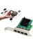Pcıe Ağ Kartı Pcı-E X1 4 Port Gigabit Ethernet Sunucu Ağ Kartı Adaptörü Aşk Hızlı Deniz Örümcek Ros Yumuşak Yönlendirici (Yurt Dışından) 5