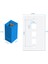 Paket 3 Bağlantı Noktalı Ethernet Duvar Plakası, RJ45 Sıralı Bağlayıcı Eklemeli RJ45 Duvar Plakası, Cat6 Plaka (Yurt Dışından) 4