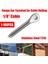 Paslanmaz Çelik T316 Gümüş Deniz Gözü Swage Terminali 9/32 (Yurt Dışından) 2