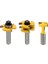 Takım 1/2 Inç Shank Yönlendirici Bit T-Yuvası ve T-Track Planya Zıvana Kesici Takım Dil ve Oluk Seti, Yönlendirici Bit Seti, Ahşap Kapı Döşeme 3 Diş Ayarlanabilir (Yurt Dışından) 2