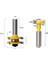 Takım 1/2 Inç Shank Yönlendirici Bit T-Yuvası ve T-Track Planya Zıvana Kesici Takım Dil ve Oluk Seti, Yönlendirici Bit Seti, Ahşap Kapı Döşeme 3 Diş Ayarlanabilir (Yurt Dışından) 3