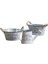 Vintage Galvanizli Metal Saksı Bahçe Asılı Balkon Bitki Saplı Pot Jessica (Yurt Dışından) 4