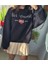 3 Iplik Şardonlu Oversize Sweatshirt Lacivert 5