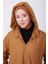 Seyyar Kapüşonlu Oversize Kaban 23K7210 Camel 4