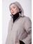 Seyyar Kapişonlu Mont 23K8605 Vizon 4