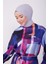 Desenli Elbise 23K9714 Morcivert 1