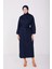 Gabardin Kuşaklı Spor Elbise 23Y9606 Lacivert 1