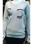 Kadın Açık Gri Göz Kırpma Efektli Kesim Sweatshirt 3