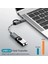 2'si 1 Arada USB Otg Kablo Tip-C / Mikro Usb'den USB 3.0'a Adaptör Örgülü Android Telefon Için Tasarlanmış Veri Aktarım Kablosu (Gri) (Yurt Dışından) 2