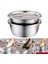 Çok Fonksiyonlu Paslanmaz Çelik Lavabo Salata 26CM (Yurt Dışından) 3