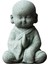 Mini Keşiş Heykelcik Buda Heykeli Icı Meditasyon Çayevi Oturmak (Yurt Dışından) 2