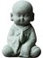 Mini Keşiş Heykelcik Buda Heykeli Icı Meditasyon Çayevi Oturmak (Yurt Dışından) 5
