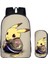 3D Anime Okul Çantası 2 Parça Set Büyük Kapasiteli Sırt Çantası Pokémon Okul Çantası Kalem Kutusu (Yurt Dışından) 1