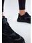 Unisex Siyah Füme Faylon Taban Rahat Kalıp Unisex Ayakkabı 3