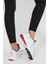 Unisex Beyaz Cilt Faylon Taban Rahat Kalıp Unisex Ayakkabı 5