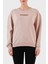 % 100 Pamuk Parlak Taş Logolu Bisiklet Yaka Regular Fit Kadın Sweatshirt 101607 A12I D46 1