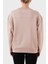 % 100 Pamuk Parlak Taş Logolu Bisiklet Yaka Regular Fit Kadın Sweatshirt 101607 A12I D46 2