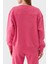 % 100 Pamuk Bisiklet Yaka Oversize Kadın Sweatshirt 101831 A162 N17 3