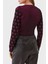 Regular Fit Düğmeli V Yaka Uzun Kollu Logo Desenli Crop Hırka Kadın Hırka 101563 A112 Zw1 3