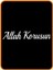 Allah Korusun Oto Sticker Beyaz 40*8 cm 001 1