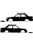 Tofaş Şahin Basık Oto Gölge Sticker Siyah 20*5 cm 001 1