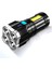 Hasuba Hs-34 USB Şarjlı Çift Yön Yanan Su Geçirmez 4 Ledli Uzak Görüş Mesafeli Profesyonel El Feneri 1