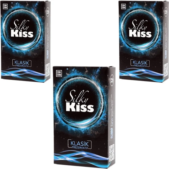 Silky Kiss - Prezervatif Klasik 12Lİ Latex Kondom - 3 Paket