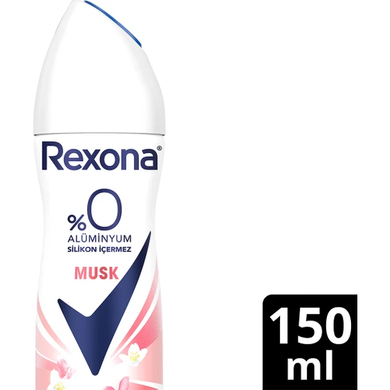 Rexona Kadın Sprey Deodorant Musk %0 Alüminyum 48 Saat Koruma 150 ml