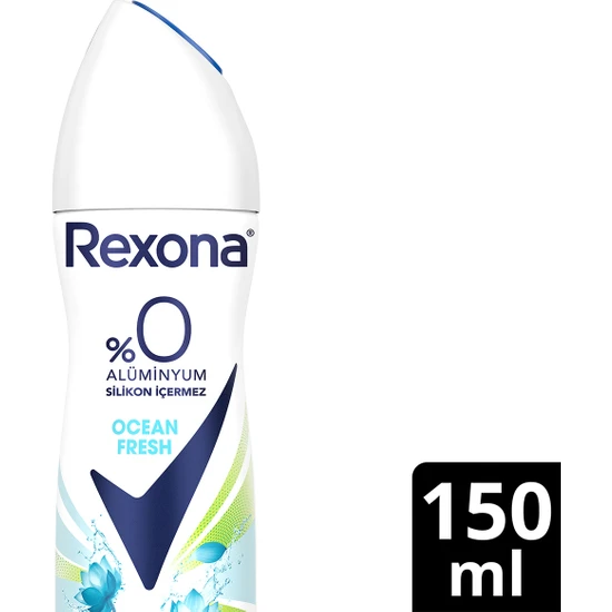 Rexona Kadın Sprey Deodorant Ocean Fresh %0 Alüminyum 48 Saat Koruma 150 ml
