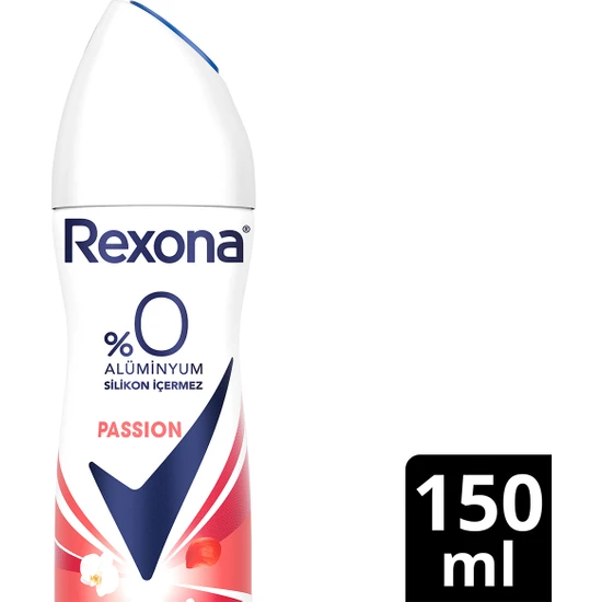 Rexona Kadın Sprey Deodorant Passion %0 Alüminyum 48 Saat Koruma 150 ml