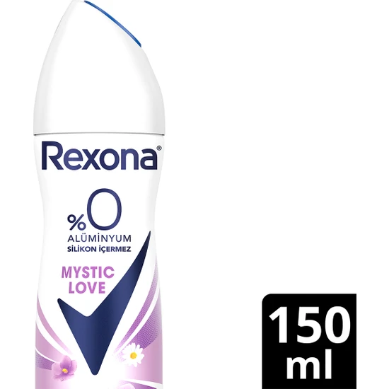 Rexona Kadın Sprey Deodorant Mystic Love %0 Alüminyum 48 Saat Koruma 150 ml