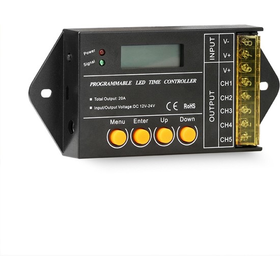 Produktbild von NEUE TC420-SJ Mini Timer Programmsteuerung – 5 Kanäle, 20 A, DC12-24V, Für LED-Streifen & Pflanzenbeleuchtung