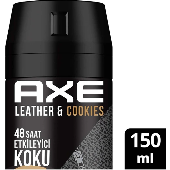 Axe  Erkek Deodorant & Bodyspray  Leather & Cookies 48 Saat Etkileyici Koku 150 ML