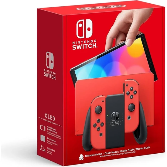 Nintendo Switch OLED Mario Kırmızı Edition Oyun Konsolu (Ithalatçı Garantili)