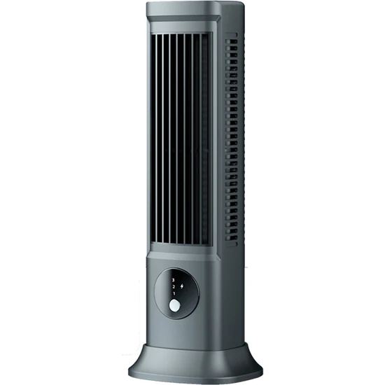 Decisive Masaüstü Bladeless Fan, USB Şarj Edilebilir Taşınabilir Klima 3 Hız Sessiz Masa Kulesi Fanı (Yurt Dışından)