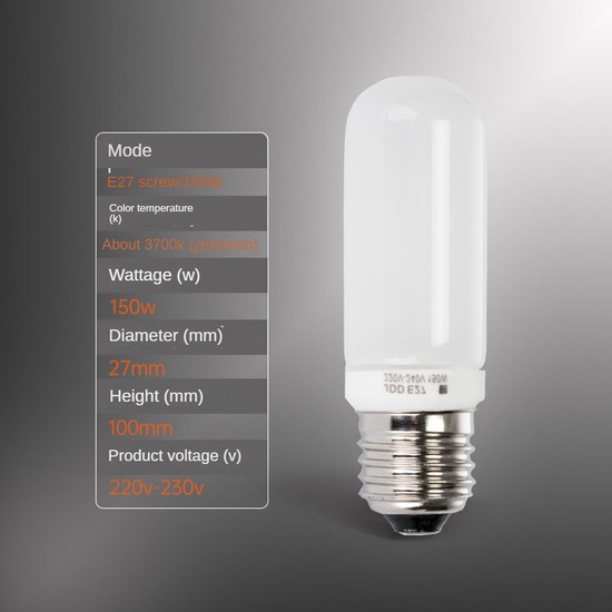 Buy Coopic 2pcs Jdd E27 220-240v 150w Studio Photography Flash Bulb Modeling Led Strobe Lamp