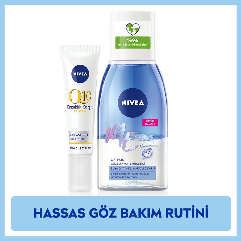 Nivea Nıvea Çift Etkili Göz Makyaj Temizleyici 125ML ve Q10 Göz Bakım Kremi 15ML