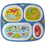 Tyrrell Katz Dinosaurs Bölmeli Tabak Melamin Malzeme ile 24 cm Çocuklar için Eğlenceli Tasarım